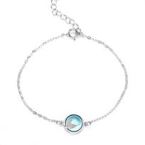 925 Sterling Silver Adjustable Link Chain Mermaid Charm Bracelets &Bangle For Women Jewelry Sl326