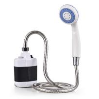 Nešiojamas kempingo dušas, USB įkraunamas elektrinis dušo siurblys, skirtas kempingo automobilių plovimui juoda