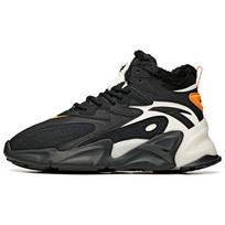 Anta Pulse Fabric Synthetic Leather Shock Absorbing Non-Slip Wear-Resistant Warm High-Top Casual Shoes Men Casual Shoes Black White 912048910-3 40 black