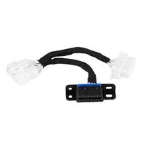 OBD2 16 kontaktų tėtis į dvigubą mamą skirstytuvo adapterio ilgintuvą Y kabelis