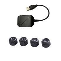 USB Android TPMS External Sensor Car Tire Pressure Monitoring Alarm System