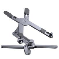 Foldable Laptop Stand 360°Rotation Notebook Table Aluminum Alloy Holder Portable Book Tablet Bracket with Heat Dissipation pilka spalva