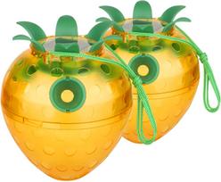 2 Pack Wasp Trap, Wasp Traps Outdoor Hanging, Solar-Powered Wasps Catcher with LED Light,Reusable Outdoor Hanging Catcher for Hornets & Yellow Jackets 2PCS