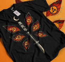Naruto Baryon Mode T-Shirt kyuubi kurama T-Shirt Anime Manga Shirt Graphic 559 L