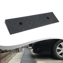 1 VNT 30mm Bordiūro Rampa Plastikinė PE Kelio Nuolydžio Rampa Pagalvėlė Nešiojama Automobilio Pakopa Įkalnėms Trikampė Kilimėlis Bordiūro Guma 500X130X30mm Įrankių Dalys juoda