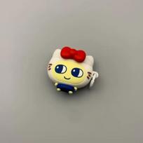 Mielas katės ausų AirPods dėklas su raudonu kaspinėliu - Minkštas silikoninis apsauginis dangtelis AirPods modeliams 1/2/3/4/Pro/Pro2 (Apsauga nuo įbrėžimų ) AirPods 1 and 2