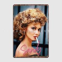 Sandy Olsson Grease 70-ųjų Filmo Plakatas Metalinė Plokštelė Klubas Namų Sienos Klasikinės Plokštelės Skardinis Ženklas Plakatai 20x30cm