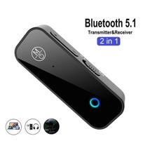 2 In 1 Bluetooth Audio Receiver Transmitter Hifi Stereo Wireless Adapter 3.5MM AUX With Mic For Car Airplane TV PC Speaker juoda