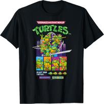 Teenage Mutant Ninja Turtles Arcade Game Screen Retro T-Shirt S įvairiaspalvis