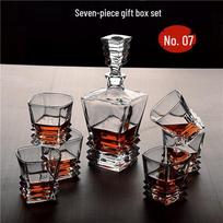 Handon 7-Piece Imported Glass Wine Decanter & Glass Set