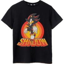 Sonic The Hedgehog Schwarz Jungen Schatten T-Shirt _ Schatten-Charakter-Design S juoda