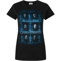 Game of Thrones Hall of Faces Women's T-Shirt Black S juoda