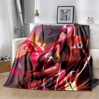 3D Sexy Girl Zero Two DARLING In FRANXX Soft Plush Blanket,Flannel Blanket Throw Blanket for Living Room Bedroom Bed Sofa Picnic 75x90cm