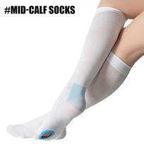 1Pair T.E.D. Anti Embolism Stockings Thigh High Knee High 15-21 Mmhg Compression For Women Men With Inspect Toe Hole M
