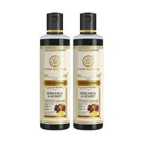 Khadi Natural Shikakai Honey Shampoo Gentle Scalp Cleanse For Stronger Shinier Hair SLS Paraben Free Pack Of 2 X 210 Ml