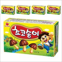 Orion Choco Songyi (Grybo formos šokoladiniai sausainiai) 50g (5 pakuotės / 6 pakuotės) 50g x 5box