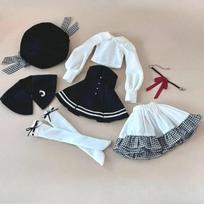 Naujas Atvykimas 1/4 Lėlės Drabužių Kostiumas 45cm BJD Lėlei Madingi Drabužiai Mergaičių Žaislai Apsirengimo Žaidimų Namelis Lėlių Aksesuarai, Be Lėlės for 45cm doll juoda