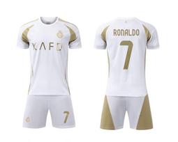 Al Nassr išvykos baltas Nr. 7 Futbolo apranga 2024-25 - Vaikų ir suaugusiųjų dydžiai (14-3XL) Size 14/90