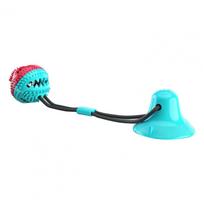Dog Toothbrush Toy Happy Pet Bell Chew Toy Dog Chew Toys for Chewers Suction Cup Teething Rope Toy Treat Dispensing for Training