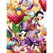 Disney Diamond Painting Goofy and Max Birthday Party Themed Illustration Cartoon 5D Diamond Cross Stitch Mosaic Home Decor Gift Round 20x30cm