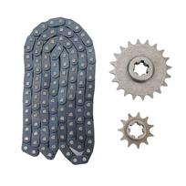 su 20T 11T žvaigždutėmis pavaros grandinės rinkinys T8F 116 grandžių Go-kart pavaros grandinės komplektas Off-Road transporto priemonėms T8F 20T Sprocket Kit