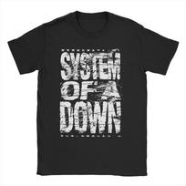 System Of A Down vyrams moterims marškinėliai sunkaus metalo grupė juokingi marškinėliai apvalia apykakle marškinėlis 100% medvilnė su grafiniu spaudiniu drabužiai S juoda