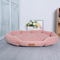 Naminio gyvūno sofa miego lova didelė šuns lova namelis katėms didelė erdvė šuns sofa miego kilimėlis žiemos šilta šuns pagalvė S rožinė