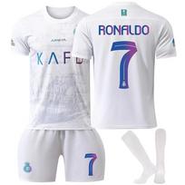 2023-24 Al-Nassr 2-asis išvykos#7 RONALDO Sportinio Treniruočių Dėvėjimo Rinkinys su Kojinėmis Paaugliams Vaikams Suaugusiems Individualus Vardas Futbolo Aprangos 16