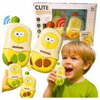 Zestaw Walkie Talkie Zabawkowy Telefon Banana Dźwięki Krótkofalówki Dzieci