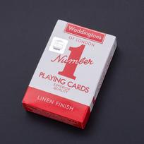 Playing Card Deck Black Core Paper For Poker Game Use Durable And Thick For Party And Casino raudona