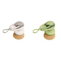 2PCS/SET Efficient Dishwashing Brush Plastic Kitchen Scrub Pot Cleaning Brush  Dish Cleaning 2PCS/SET