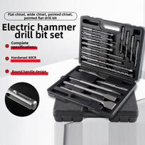 Round Handle Drill Bit Chisel Set Of 17 Pieces Round Handle Chisel & Drill Bit Set:for  & Impact-Resistant China Mainland