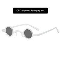 1PC Retro Mini Sunglasses Round Men Plastic Frame Gold Black Red Small Round Framed Sun glasses Popular Color Lens Sunglasses SHOW AS PICTURE