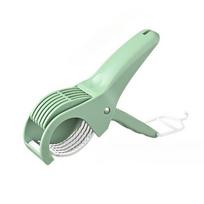 Salad Cutter Chopper Portable Manual Banana Slicer Stainless Steel Fruit Vegetable Slicer Home Kitchen Gadgets Chopping Tools žalia
