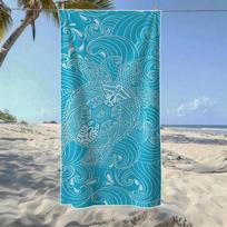 Sea Turtle Pattern Beach Towel, Soft Quick-Drying, Perfect For Portable Outdoor Travel, Swimming, Camping And Summer Beach W30*H60(CM)