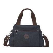 Canvas Bag Rankinės moterims Pečių Messenger Crossbody Tote Didelės talpos darbo krepšiai 31*14*21cm juoda
