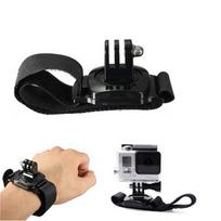 Krūtinės, pečių, riešo ir galvos dirželiai, skirti „GoPro Hero98“ sportiniam fotoaparatui – yra galvos juosta ir rankovė. Small wrist strap