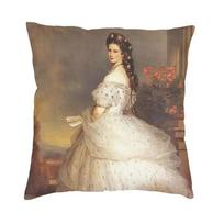 Empress Elisabeth of Austria Cushion Cover Sofa Living Room Franz Xaver Winterhalter Square Throw Pillow Case 40x40cm 30x30cm