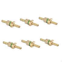 6Pcs Hose Barb Fittings, Straight Connector Coupler, Air for Gas, Water,