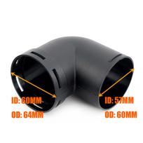 Air Vent Outlet Diesel Parking Heater Ducting 60MM / 75MM L Piece Elbow Bend Piece Duct Pipe Connector For Car Truck VAN Camper