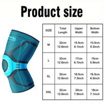Premium Sports Knee Brace With Silicone Spring Support - Ideal For Running, Fitness & Basketball - Breathable Nylon M