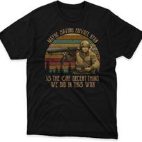 Maybe Saving Private Ryan Vintage Tshirt, SGT. Horvath, Captain Miller T-Shirt Many Size S juoda