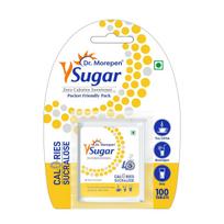 Dr. Morepen Y Sugar Pellets Sucralose Zero Calories Natural Sweetener Pack of 1 for Beverages Desserts