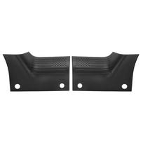 2 vnt. Juodas variklio dangčio kampo apdailos dangtelis apsauga JAV vėliavos stiliaus Tinka Jeep Wrangler JL 18–19