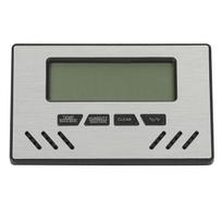Indoor Cigar Hygrometer Thermometer DualDisplay Humidity Temperature Meter Device Tool(Silver ) sidabras
