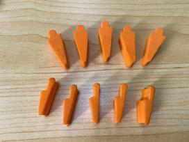 Woodwind Instrument Repair Kit: Saxophone, Flute, Clarinet - Spare Pads, Rubber Cushion, Key Tightening Tool Small Cushion Pad oranžinė