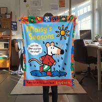 1 vnt. Maisy rašto flanelinis pledas, aukštos kokybės, patogus visais metų laikais, namų dekoras, šiluma ir komfortas, puikiai tinka Kalėdų dovanoms 80cm x 120cm