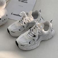 White student height-increasing platform shoes, small Hong Kong style dad shoes in winter, breathable 35 balta