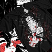 Itachi Uchiha T-Shirt Naruto Rasengan Jiraiya Anime Manga Style Shirt All Size Unisex T-Shirt XXL