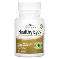 21st Century, healthy eyes, added lutein, zinc and vitamin B, 36 tablets